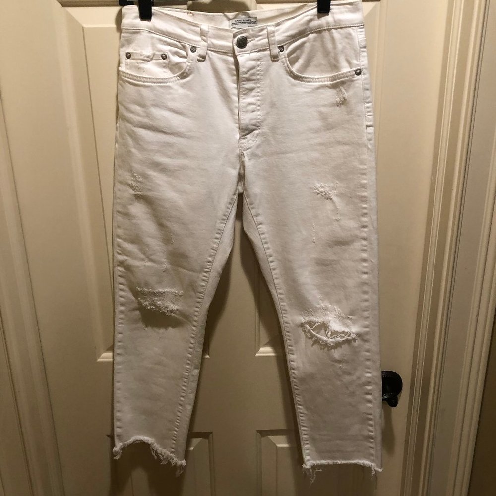 Zara Women White Jeans